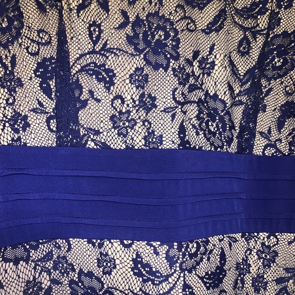 Candalite Woman’s Navy & Nude Lace Gown - Picture 5 of 7